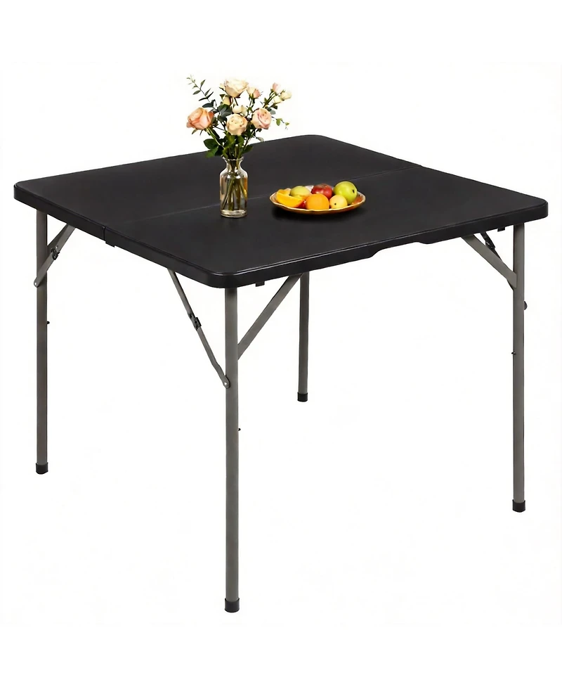 Aofar 34" Folding Table Plastic Card Portable Square Party Bbq Camping