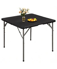 Aofar 34" Folding Table Plastic Card Portable Square Party Bbq Camping