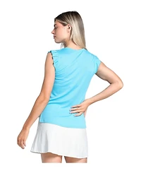 Lucky Love Women's Bring It On Ribbed Tennis Tank