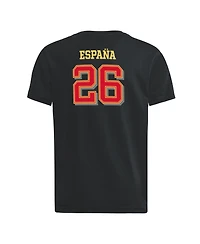 Adidas Big Boys and Girls Black Spain National Team 2026 Fifa World Cup Champions Trophy T-Shirt