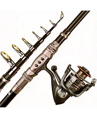 Aofar 5.91 feet Fishing Rod Reel Carbon Fiber Telescopic Kit Ambidextrous