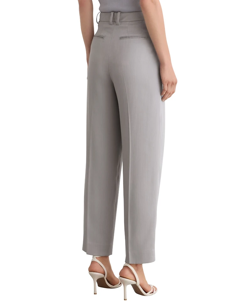Reiss Women's Clay Tapered Pleated Trousers