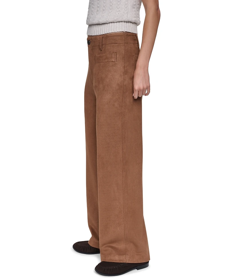 Dkny Jeans Petite Faux Suede Pull-On Pants