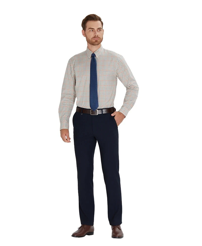 Club Room Men's Regular-Fit Harrington Plaid Dress Shirt