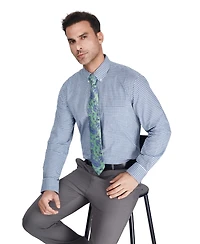 Club Room Men's Regular-Fit Stretch Plaid Dress Shirt