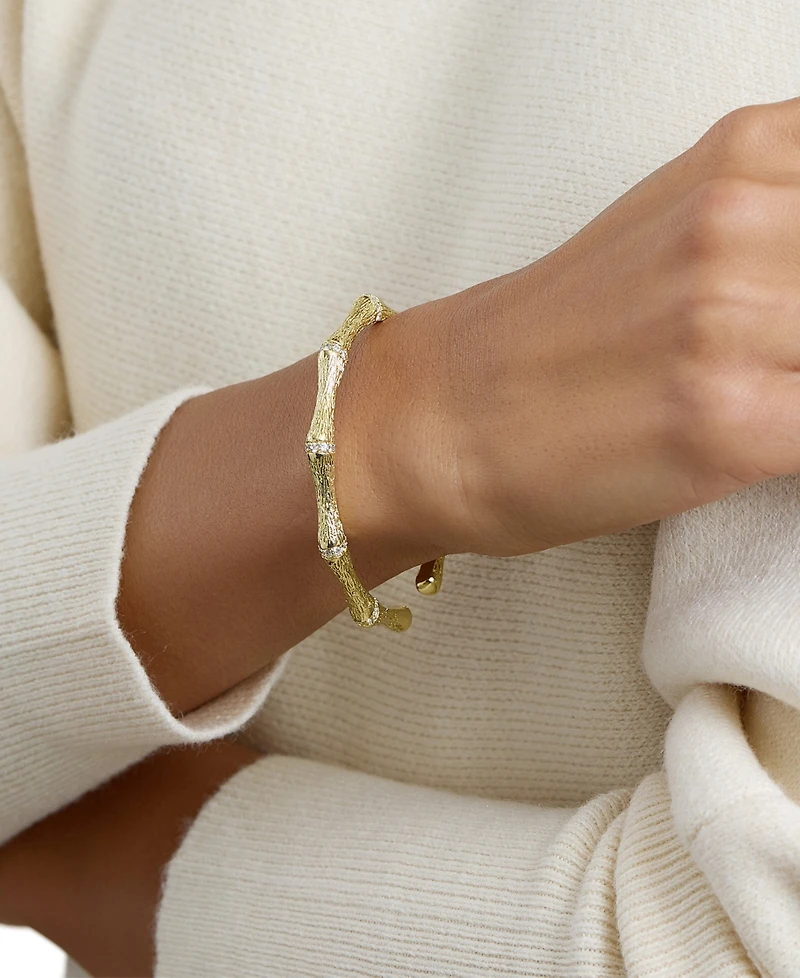 Macy's Gold-Plated Cubic Zirconia Cuff Bracelet