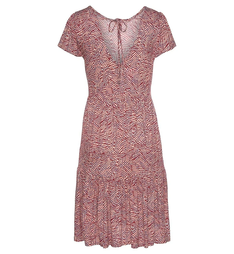Lascana Women's Printed Back Cut Out Dress
