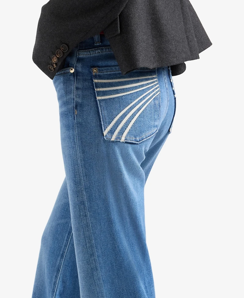 7 For All Mankind Women's Modern Dojo Mid-Rise Bootcut Jeans