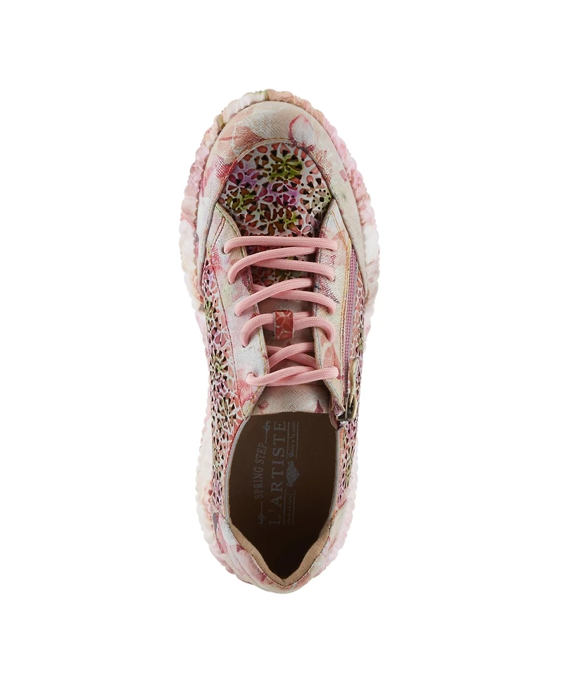 L'Artiste Women's Bloomington Sneaker with Leather Upper