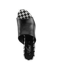 Azura Sculptor Women's Slide Sandal with Leather Heel