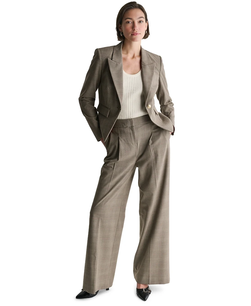 Bcbg Women's Peak-Lapel One-Button Blazer Jacket