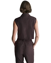 Bcbg Women's Cropped Peak-Lapel One-Button Jacket