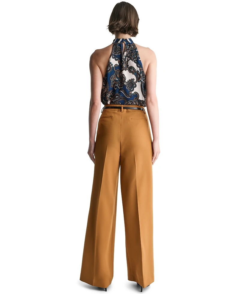 Bcbg Women's High-Rise Wide-Leg Pants