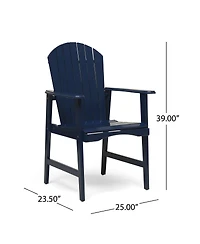 Streamdale Furniture Outdoor Weather Resistant Acacia Wood Adirondack Dining Chairs
