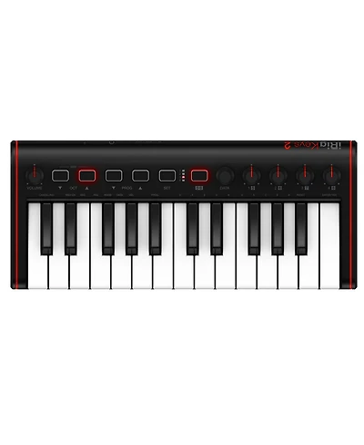 Ik Multimedia iRig Keys 2 Mini Usb 25 Velocity-Sensitive Mini-Key Midi Keyboard for iPhone, iPad, Android and Mac/Pc