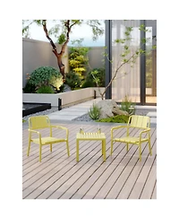 Streamdale Furniture Pp Chair and Table Set - Indoor/Outdoor, Easy Setup