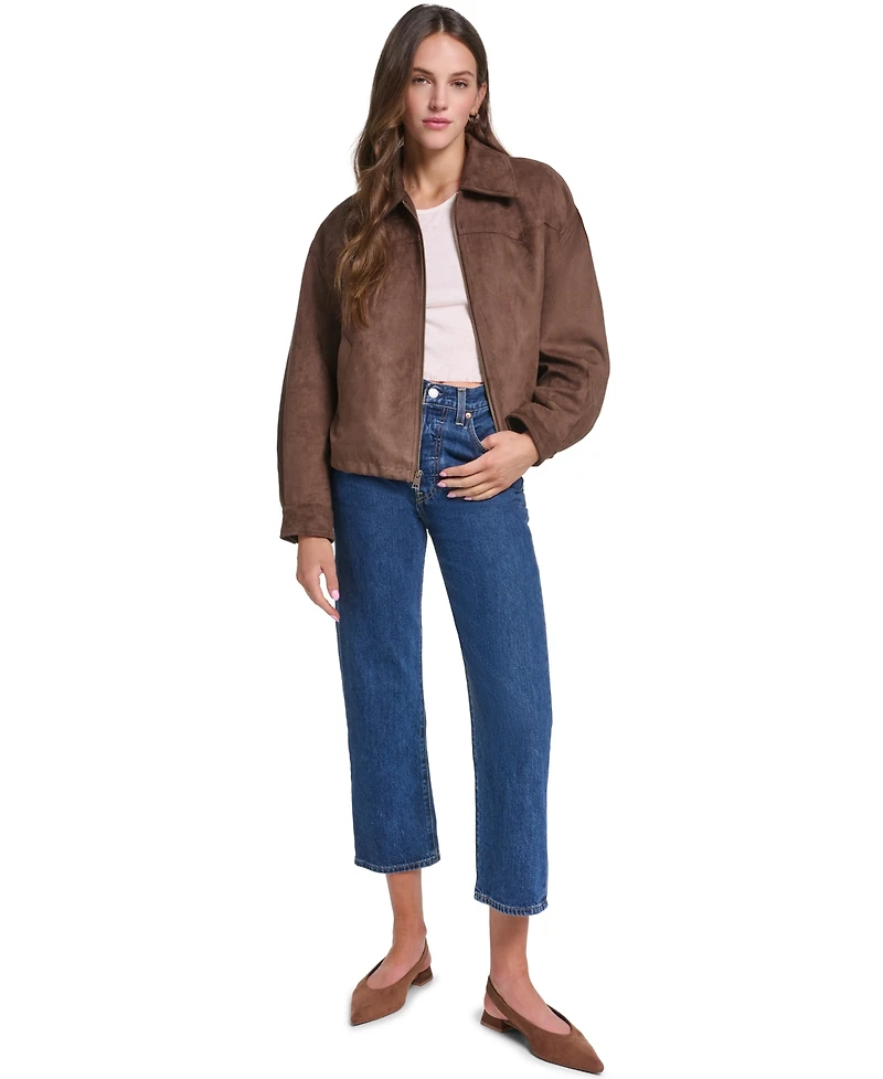 Levi's Women's Western Yoke Bubble Hem Collared Jacket