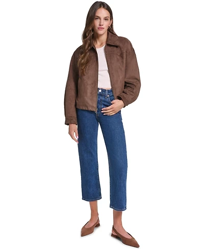 Levi's Women's Western Yoke Bubble Hem Collared Jacket