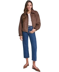 Levi's Women's Western Yoke Bubble Hem Collared Jacket