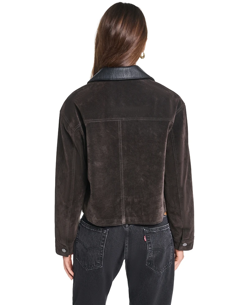 Levi's Women's Laydown Collar Cropped Chore Jacket