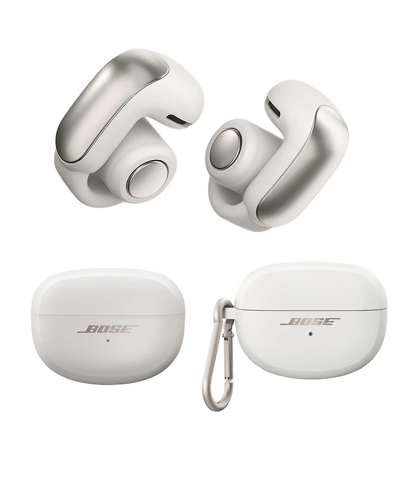 Bose Ultra Open Wireless Earbuds, moke, Bundle with Smoke Silicone Case Cover