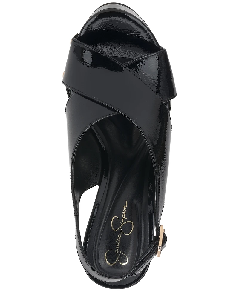 Jessica Simpson Women's Caulira Crossband Platform Sandals