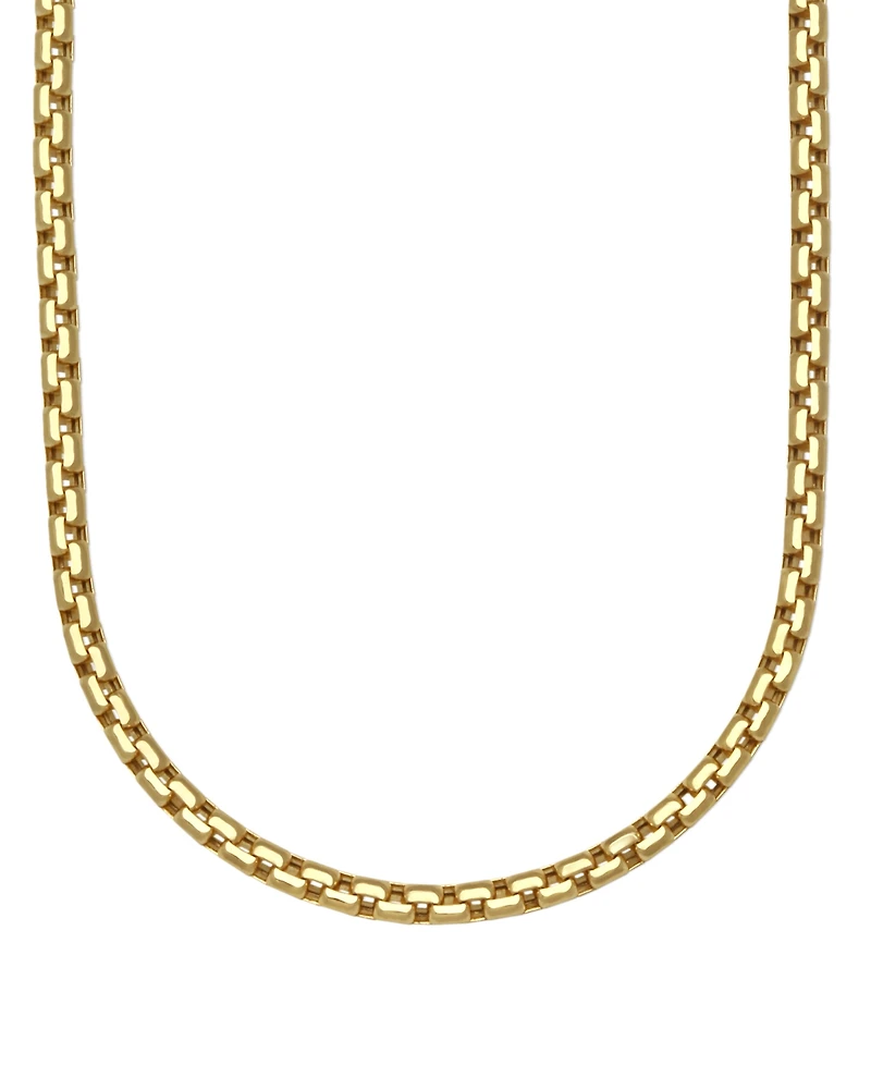 Macy's Diamond-Cut Box Chain 22" Necklace in 10k Yellow Gold