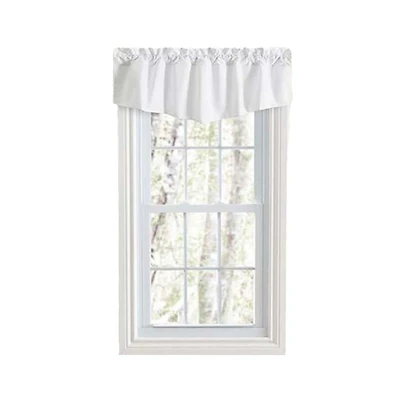 Ellis Classic Tailored Design in a Perma Press Fabric 3" Rod Pocket Lined Tapered Valance 42"x18"