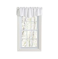 Ellis Classic Tailored Design in a Perma Press Fabric 3" Rod Pocket Lined Tapered Valance 42"x18"