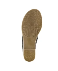Spring Step Women's Wedge Sandal With Woven Leather Upper