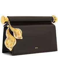 Jw Pei Holly Metal Pendant Embellished Plain Weave Mini Clutch Handbag