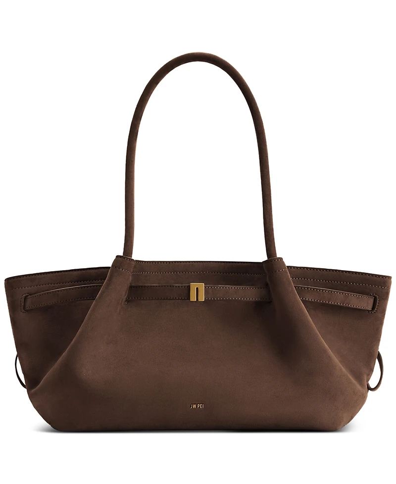 Jw Pei Hana Wide Suede Fabric Extra-Large Tote Handbag