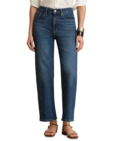 Lauren Ralph Petite High-Rise Straight Jeans