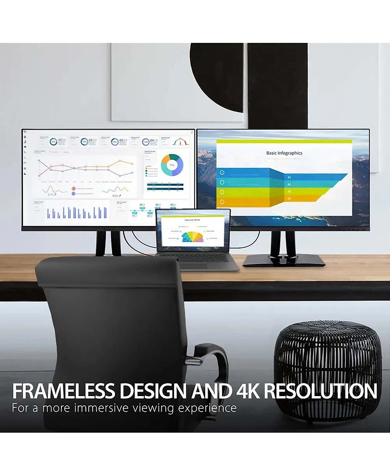 ViewSonic VP2756-4K 27" Ips 4K Uhd Computer Monitor with Built-in Speakers