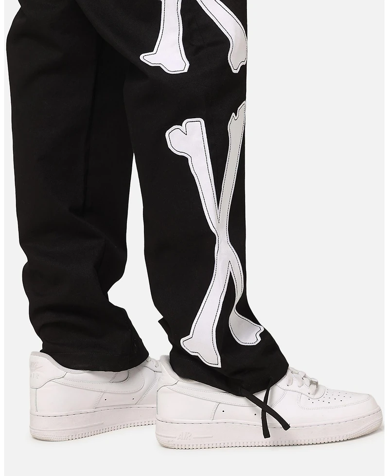 Saint Morta Mens Relaxed Fit Embroidered Graphic Pants