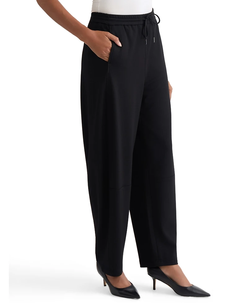 Jones New York Women's Knit Pull-On Barrel-Leg Pants