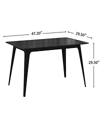 Streamdale Furniture Dining Table Solid Wood Legs