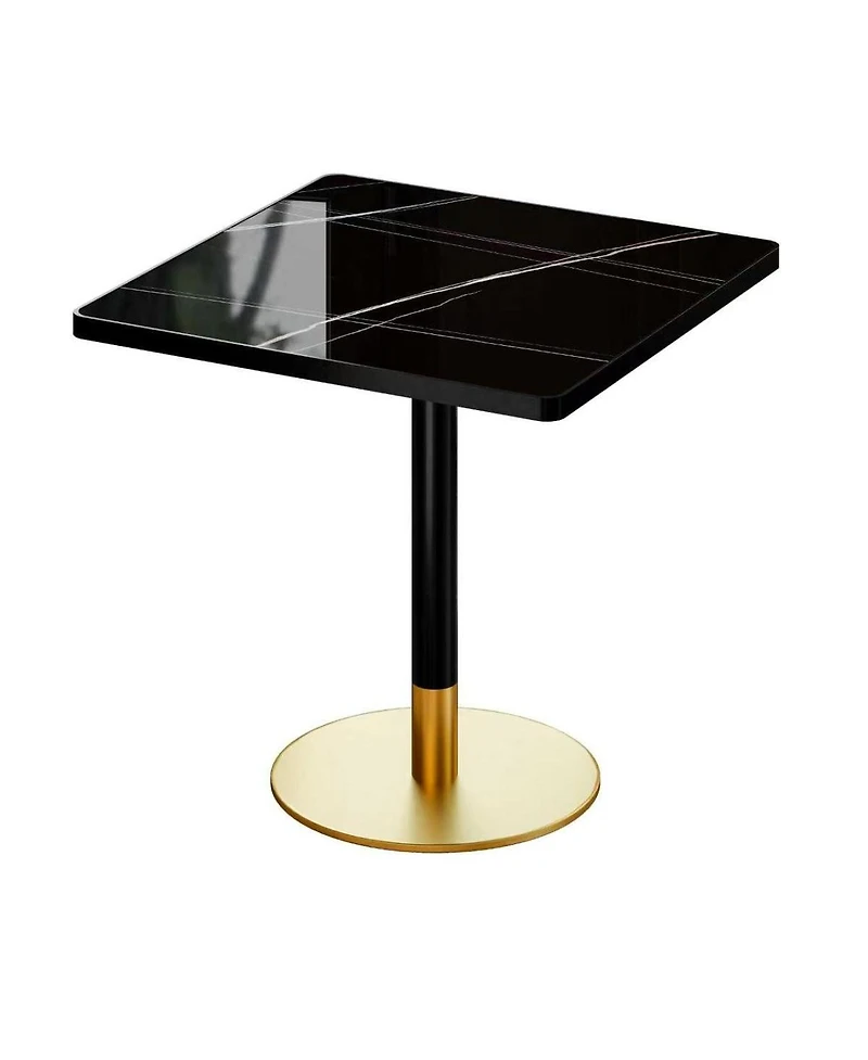 Streamdale 31.5'' Square Modern Faux Marble Tulip Bistro Table