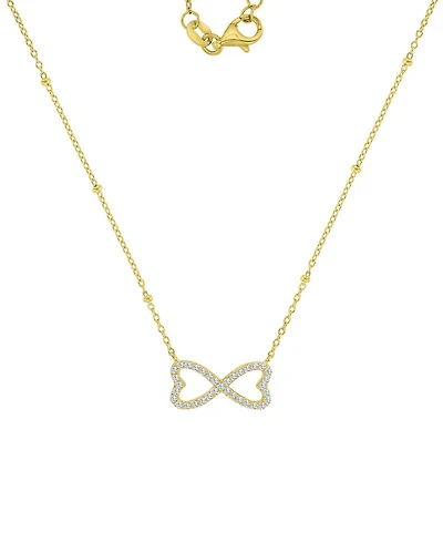 Macy's 14k Gold-Plated Heart Infinity Bead Necklace