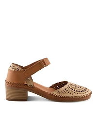 Spring Step Women's Eveline Mary Jane Shoe with Laser-Cut Detail