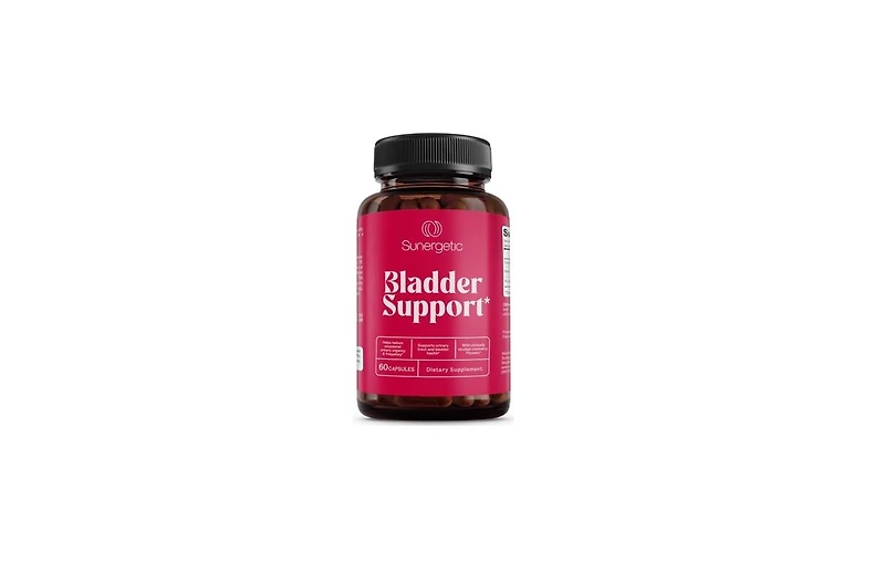 Sunergetic Bladder Support Supplement, Urinary Urgency and Frequency Control with Cranberry, Pumpkin Seed and Saw Palmetto, 60 Capsules