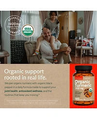 Sunergetic Turmeric Tablets with Pepper, 1400mg Per Serving, 120 Count