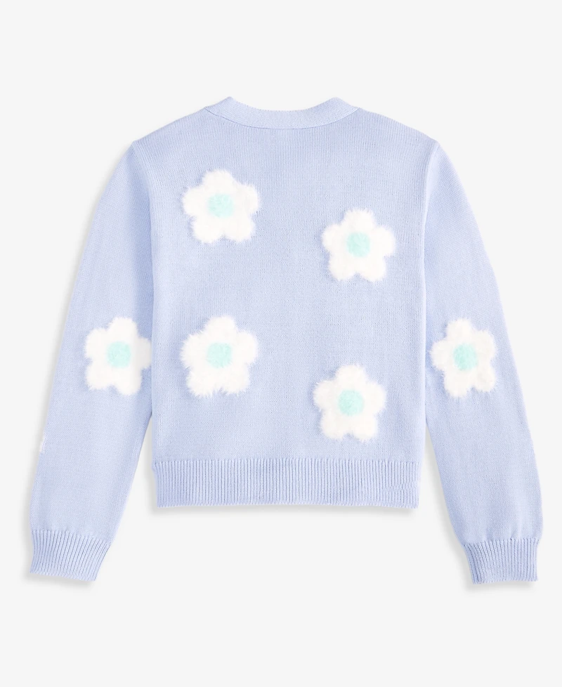 Epic Threads Girls' Xs-xl Flowers V-Neck Cardigan, Macy's Exclusive