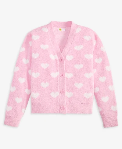 Epic Threads Girls' Xs-xl Mini Hearts V-Neck Cardigan, Macy's Exclusive