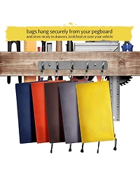 Xdovet Canvas Tool Pouch Zipper Bag Carabiner Clip