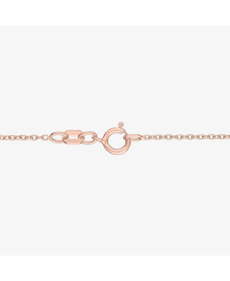 Diamond Double Heart Mom 18" Pendant Necklace (1/10 ct. t.w.) in 14k Rose Gold-Plated Sterling Silver