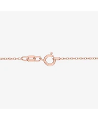Diamond Double Heart Mom 18" Pendant Necklace (1/10 ct. t.w.) in 14k Rose Gold-Plated Sterling Silver