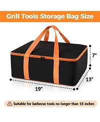 Xdovet Grill Tool Storage Bag Heavy-Duty 1680D Compatible
