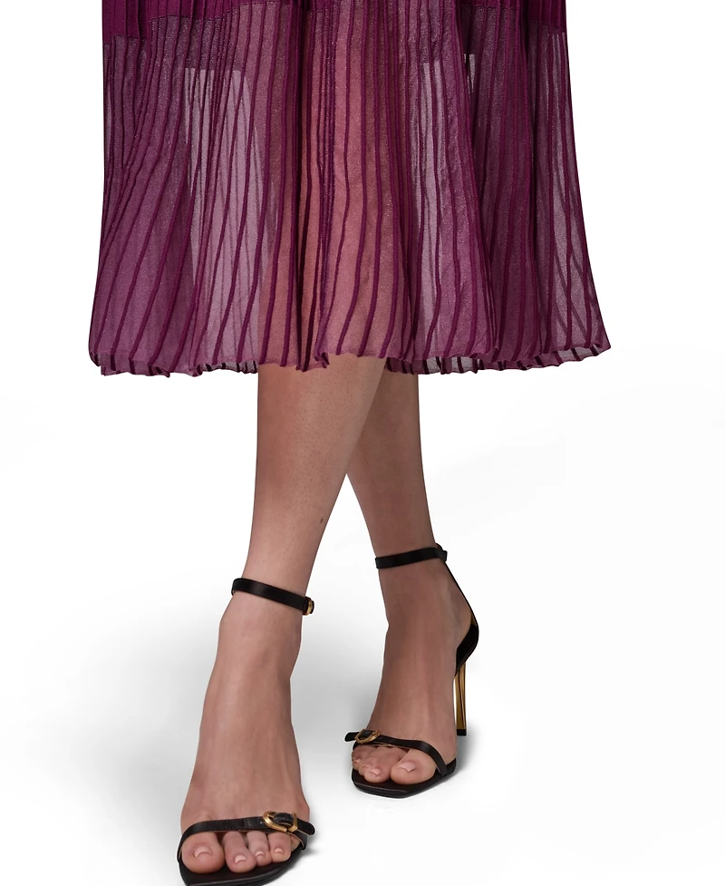 Donna Karan New York Women's Mock Neck Midi Dress