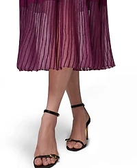Donna Karan New York Women's Mock Neck Midi Dress